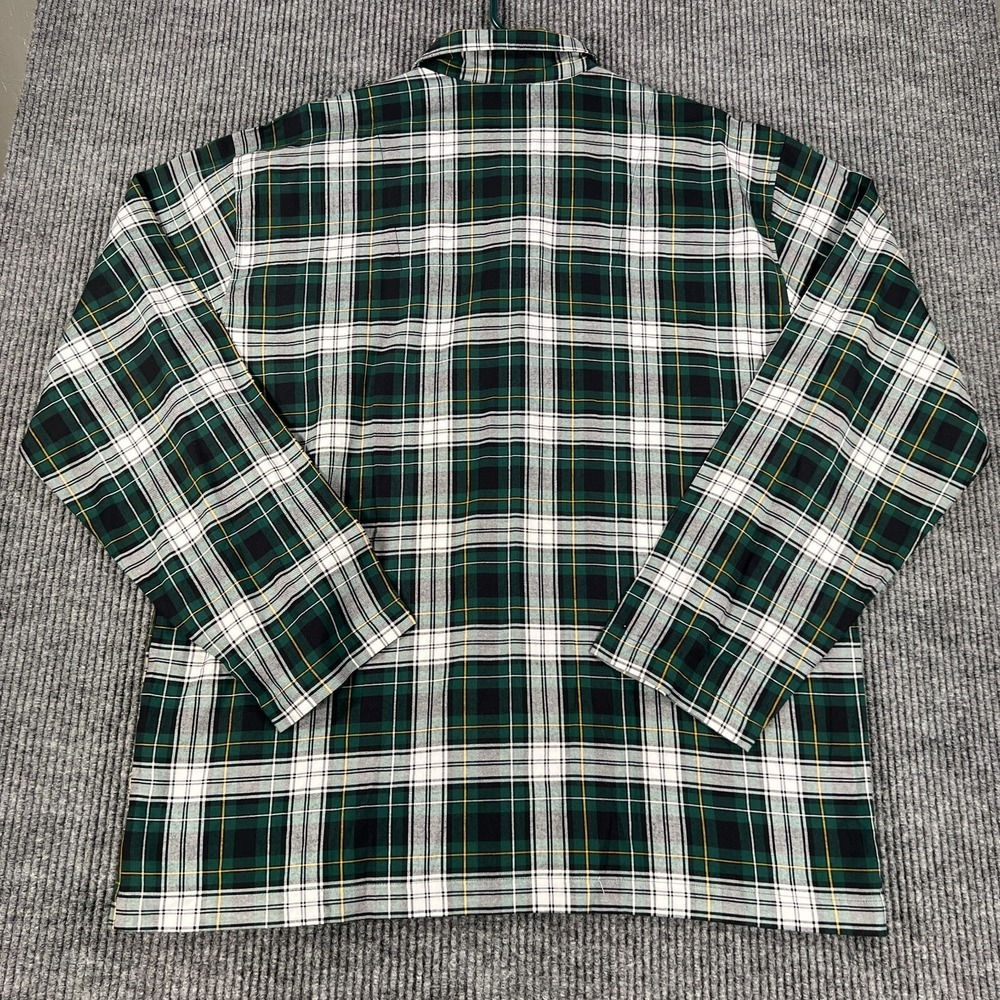 Polo Ralph Lauren Mens Sleep Shirt Large Green Plaid Long Sleeve Button Down - Picture 16 of 16